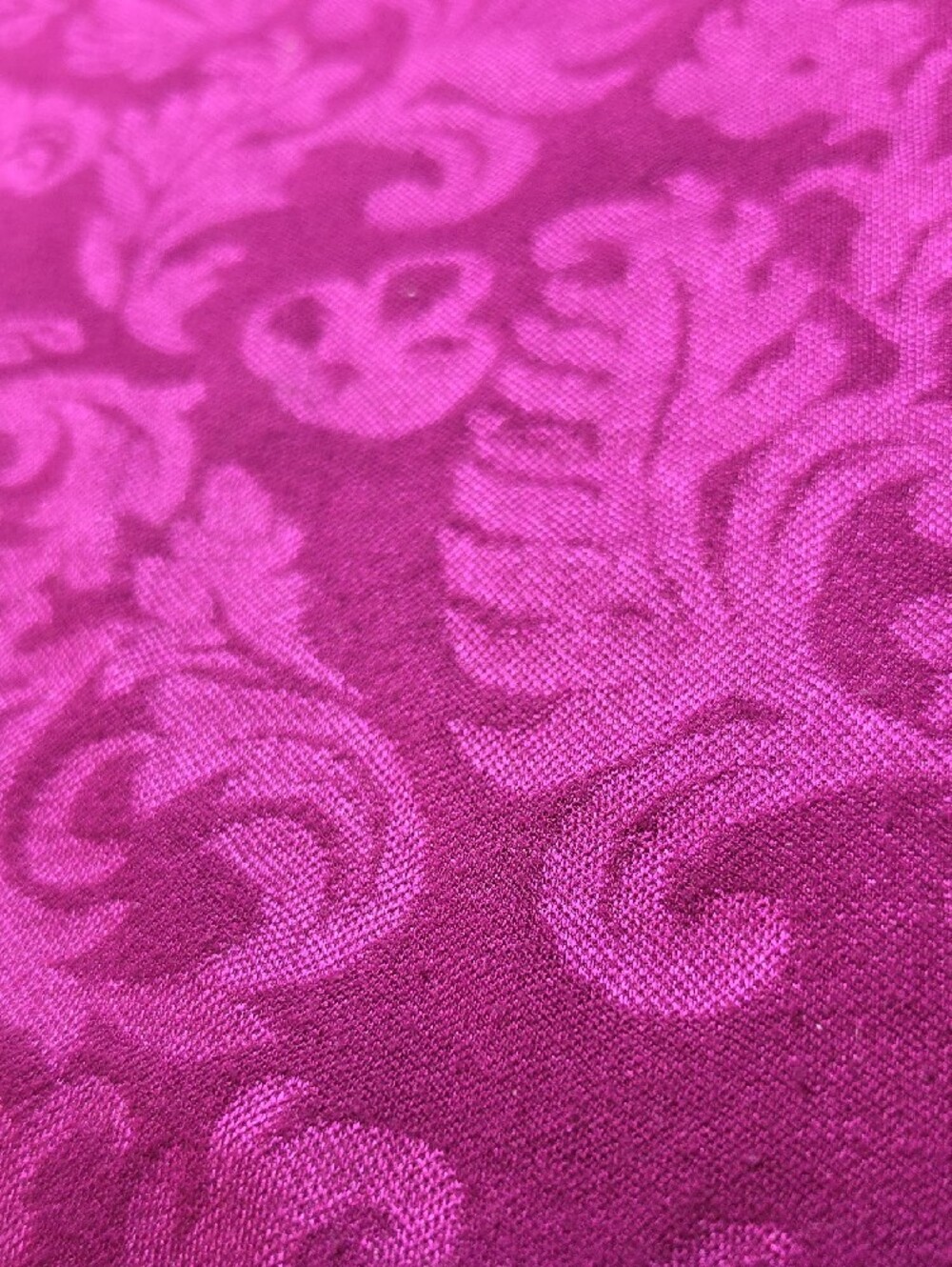 SOFT SURROUNDINGS | Textured Jacquard Magenta Heavyweight Knit Swing Top | L - Picture 7 of 9